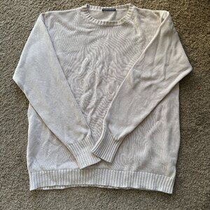 NWOT Brandy Melville 100% Cotton Heavyweight Oversized Crewneck Tan‎ Sweatshirt